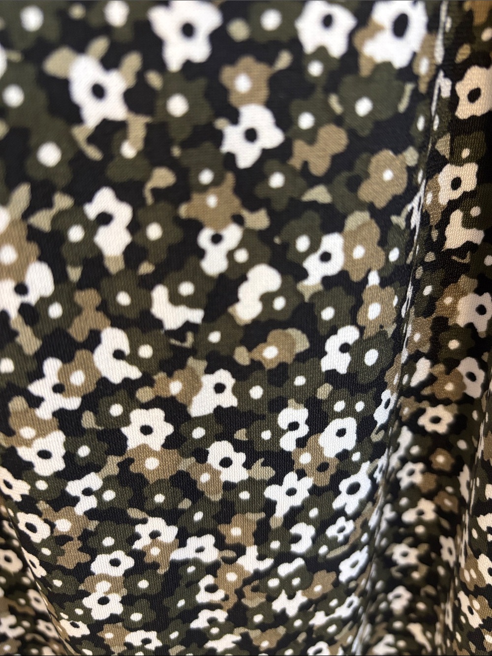 NWT MICHAEL Michael Kors Black Dress with White Floral Print - Picture 4 of 6